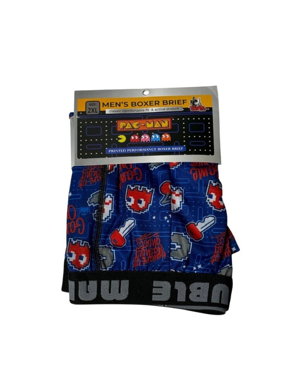 Pac Man Boxer Briefs Mens 2XL Retro Arcade Video Game Underwear